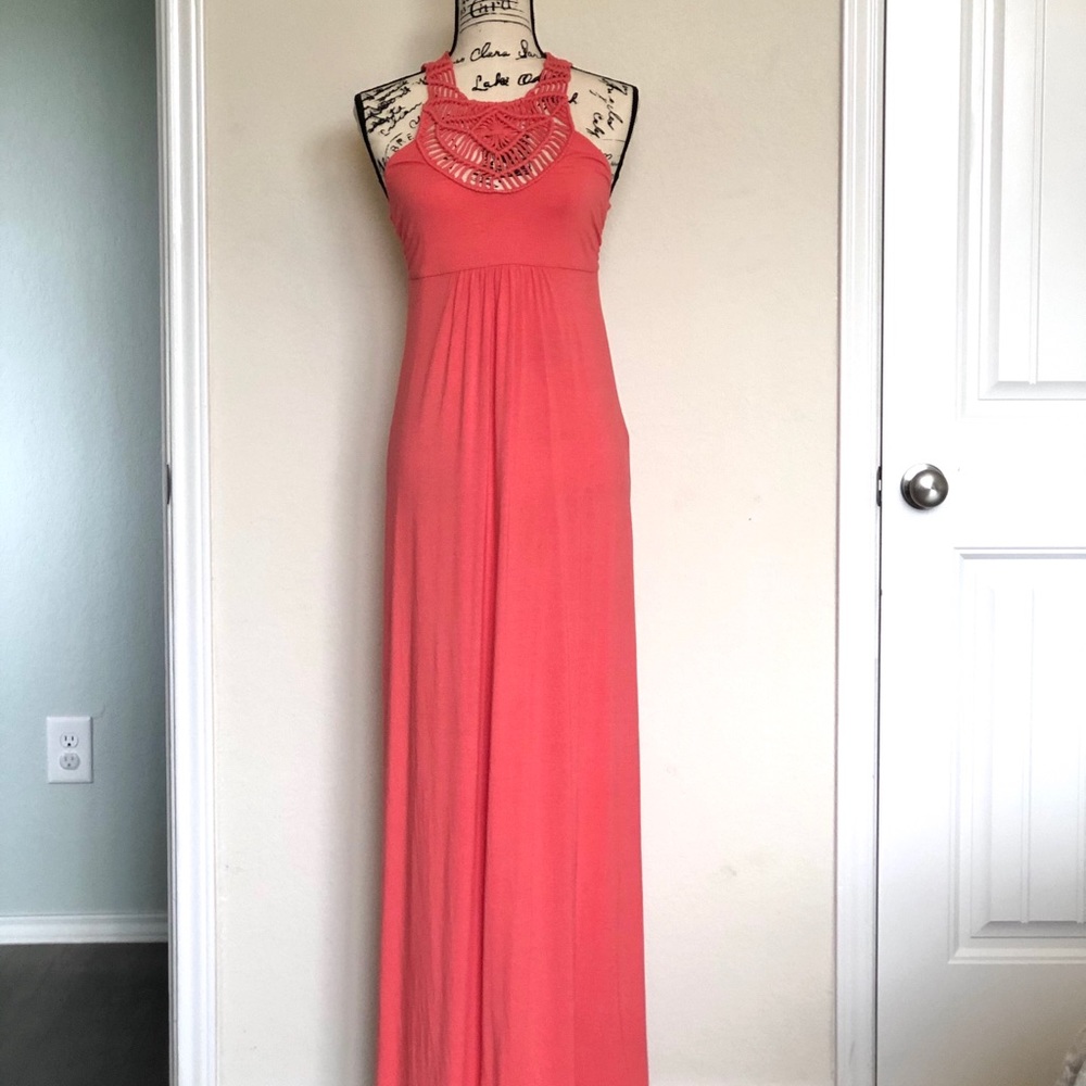 NWT Tommy Bahama Tambour Crochet Maxi Dress